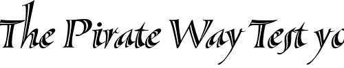 Font : SassafrasLx-Italic Custom Text : The Pirate Way Test your own text here Click to download or to view this font on a tshirt that can be custom printed in Bali