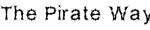 Font : Satan-Possessed Custom Text : The Pirate Way Test your own text here Click to download or to view this font on a tshirt that can be custom printed in Bali