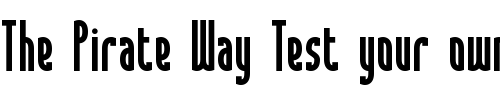 Font : Saunder-BRK Custom Text : The Pirate Way Test your own text here Click to download or to view this font on a tshirt that can be custom printed in Bali