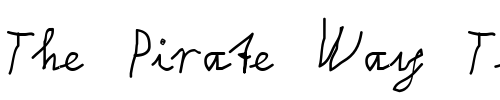 Font : ScreenWriteOutline Custom Text : The Pirate Way Test your own text here Click to download or to view this font on a tshirt that can be custom printed in Bali