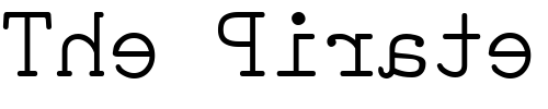 Font : Sdrawkcab-Regular Custom Text : The Pirate Way Test your own text here Click to download or to view this font on a tshirt that can be custom printed in Bali