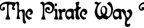 Font : SeaBugsSSK Custom Text : The Pirate Way Test your own text here Click to download or to view this font on a tshirt that can be custom printed in Bali