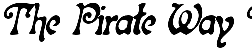 Font : SeaBugsSSK-Italic Custom Text : The Pirate Way Test your own text here Click to download or to view this font on a tshirt that can be custom printed in Bali