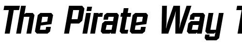 Font : SeanBecker-Bold-Italic Custom Text : The Pirate Way Test your own text here Click to download or to view this font on a tshirt that can be custom printed in Bali