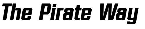 Font : SeanBecker-ExtraBold-Italic Custom Text : The Pirate Way Test your own text here Click to download or to view this font on a tshirt that can be custom printed in Bali