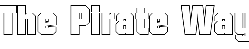 Font : SeanBeckerOutline-Heavy-Regular Custom Text : The Pirate Way Test your own text here Click to download or to view this font on a tshirt that can be custom printed in Bali
