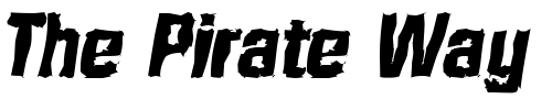 Font : SeanBeckerRandom-ExtraBold-Italic Custom Text : The Pirate Way Test your own text here Click to download or to view this font on a tshirt that can be custom printed in Bali