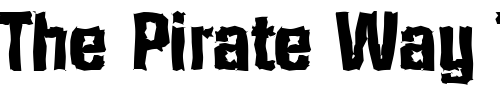Font : SeanBeckerRandom-ExtraBold-Regular Custom Text : The Pirate Way Test your own text here Click to download or to view this font on a tshirt that can be custom printed in Bali