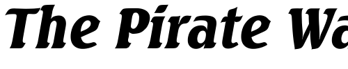 Font : SeasonalBlackIt Custom Text : The Pirate Way Test your own text here Click to download or to view this font on a tshirt that can be custom printed in Bali