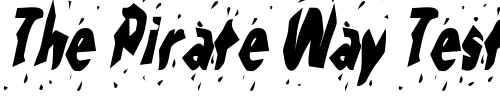 Font : SeedPeopleCondensed-Oblique Custom Text : The Pirate Way Test your own text here Click to download or to view this font on a tshirt that can be custom printed in Bali