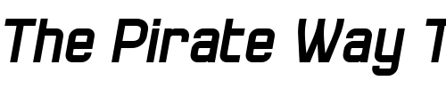 Font : SeizeBoldItalic Custom Text : The Pirate Way Test your own text here Click to download or to view this font on a tshirt that can be custom printed in Bali