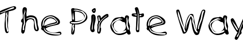 Font : Senfstreifen-Scharf-DB Custom Text : The Pirate Way Test your own text here Click to download or to view this font on a tshirt that can be custom printed in Bali