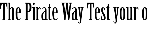 Font : Sentinal-SSi Custom Text : The Pirate Way Test your own text here Click to download or to view this font on a tshirt that can be custom printed in Bali
