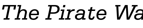 Font : Serifa-Italic-BT Custom Text : The Pirate Way Test your own text here Click to download or to view this font on a tshirt that can be custom printed in Bali