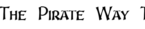 Font : Serifico-12-DB Custom Text : The Pirate Way Test your own text here Click to download or to view this font on a tshirt that can be custom printed in Bali