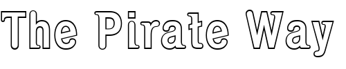Font : Serifina-Outline Custom Text : The Pirate Way Test your own text here Click to download or to view this font on a tshirt that can be custom printed in Bali