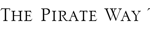 Font : SerlioLH Custom Text : The Pirate Way Test your own text here Click to download or to view this font on a tshirt that can be custom printed in Bali