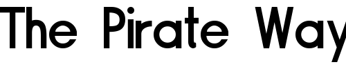 Font : Siple-DemiBold Custom Text : The Pirate Way Test your own text here Click to download or to view this font on a tshirt that can be custom printed in Bali