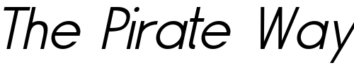 Font : Siple-LightOblique Custom Text : The Pirate Way Test your own text here Click to download or to view this font on a tshirt that can be custom printed in Bali