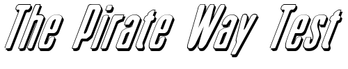 Font : Sister-Europe-Shadow-Italic Custom Text : The Pirate Way Test your own text here Click to download or to view this font on a tshirt that can be custom printed in Bali