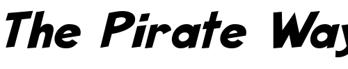 Font : SketchHeavy-Italic Custom Text : The Pirate Way Test your own text here Click to download or to view this font on a tshirt that can be custom printed in Bali