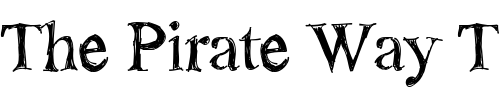Font : Sketchy-Times-Bold Custom Text : The Pirate Way Test your own text here Click to download or to view this font on a tshirt that can be custom printed in Bali