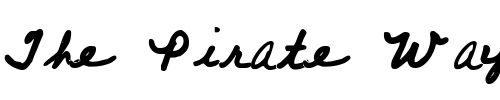 Font : SkippiesScript Custom Text : The Pirate Way Test your own text here Click to download or to view this font on a tshirt that can be custom printed in Bali