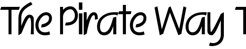 Font : SkizzeDB-Bold Custom Text : The Pirate Way Test your own text here Click to download or to view this font on a tshirt that can be custom printed in Bali
