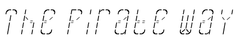 Font : SkreanFine-Oblique Custom Text : The Pirate Way Test your own text here Click to download or to view this font on a tshirt that can be custom printed in Bali