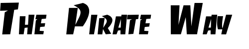 Font : Slabface Custom Text : The Pirate Way Test your own text here Click to download or to view this font on a tshirt that can be custom printed in Bali