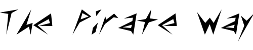 Font : Slasher-Normal Custom Text : The Pirate Way Test your own text here Click to download or to view this font on a tshirt that can be custom printed in Bali
