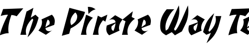 Font : SlavonicSSK-Italic Custom Text : The Pirate Way Test your own text here Click to download or to view this font on a tshirt that can be custom printed in Bali