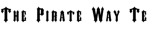 Font : SlayerExtended Custom Text : The Pirate Way Test your own text here Click to download or to view this font on a tshirt that can be custom printed in Bali