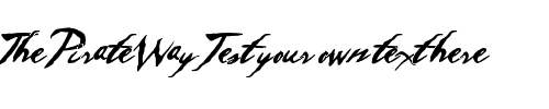 Font : Sleepy-Hollow-2 Custom Text : The Pirate Way Test your own text here Click to download or to view this font on a tshirt that can be custom printed in Bali