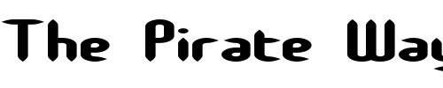 Font : Slender-Stubby-BRK Custom Text : The Pirate Way Test your own text here Click to download or to view this font on a tshirt that can be custom printed in Bali