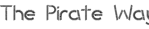 Font : Slinked Custom Text : The Pirate Way Test your own text here Click to download or to view this font on a tshirt that can be custom printed in Bali