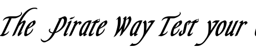 Font : Sliver-Bold Custom Text : The Pirate Way Test your own text here Click to download or to view this font on a tshirt that can be custom printed in Bali