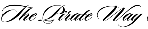 Font : Sloop-Script-One-BETA-Bold Custom Text : The Pirate Way Test your own text here Click to download or to view this font on a tshirt that can be custom printed in Bali
