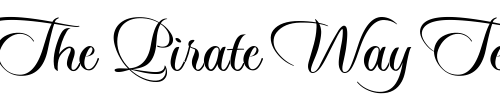 Font : Sloop-Script-One-Upright Custom Text : The Pirate Way Test your own text here Click to download or to view this font on a tshirt that can be custom printed in Bali