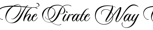 Font : Sloop-Script-Two-LessSlant Custom Text : The Pirate Way Test your own text here Click to download or to view this font on a tshirt that can be custom printed in Bali