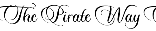 Font : Sloop-Script-Two-Upright Custom Text : The Pirate Way Test your own text here Click to download or to view this font on a tshirt that can be custom printed in Bali