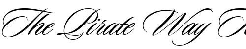 Font : Sloop-ScriptOne Custom Text : The Pirate Way Test your own text here Click to download or to view this font on a tshirt that can be custom printed in Bali