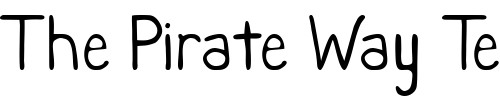 Font : Sloppy-Me Custom Text : The Pirate Way Test your own text here Click to download or to view this font on a tshirt that can be custom printed in Bali