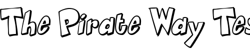 Font : Smartie-CAPS Custom Text : The Pirate Way Test your own text here Click to download or to view this font on a tshirt that can be custom printed in Bali