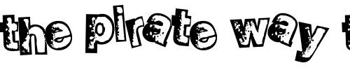 Font : Smellvetica-Outline Custom Text : The Pirate Way Test your own text here Click to download or to view this font on a tshirt that can be custom printed in Bali