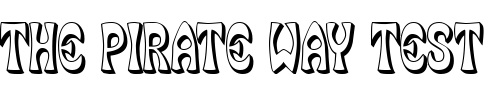 Font : SmokeHausShadow Custom Text : The Pirate Way Test your own text here Click to download or to view this font on a tshirt that can be custom printed in Bali