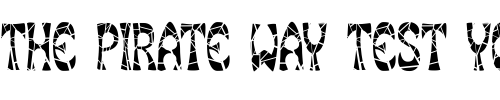 Font : SmokeHouseShatter Custom Text : The Pirate Way Test your own text here Click to download or to view this font on a tshirt that can be custom printed in Bali
