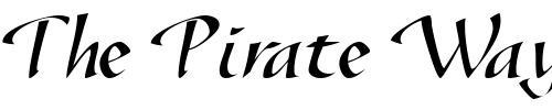 Font : SonyannaScriptSSK Custom Text : The Pirate Way Test your own text here Click to download or to view this font on a tshirt that can be custom printed in Bali