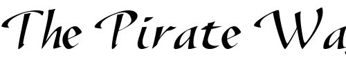 Font : SonyannaScriptSSK-Regular Custom Text : The Pirate Way Test your own text here Click to download or to view this font on a tshirt that can be custom printed in Bali