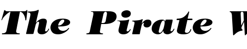 Font : Sophisticate-Black-SSi-Bold-Italic Custom Text : The Pirate Way Test your own text here Click to download or to view this font on a tshirt that can be custom printed in Bali